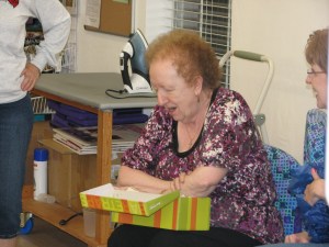 Betty does NOT want her treasure stolen!